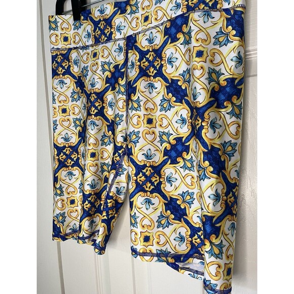 Terez Bike Shorts In Ceramic Tile Women XL - Picture 2 of 7